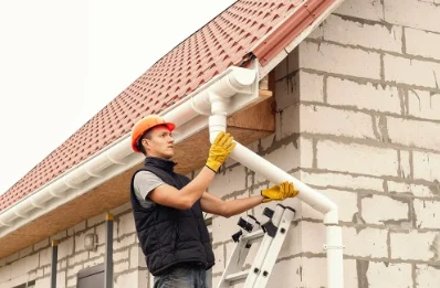 Pose et remplacement de gouttières aux Baroches